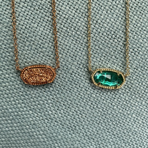 Set Two Kendra Scott Elisa Pendant Necklaces - Picture 2 of 5